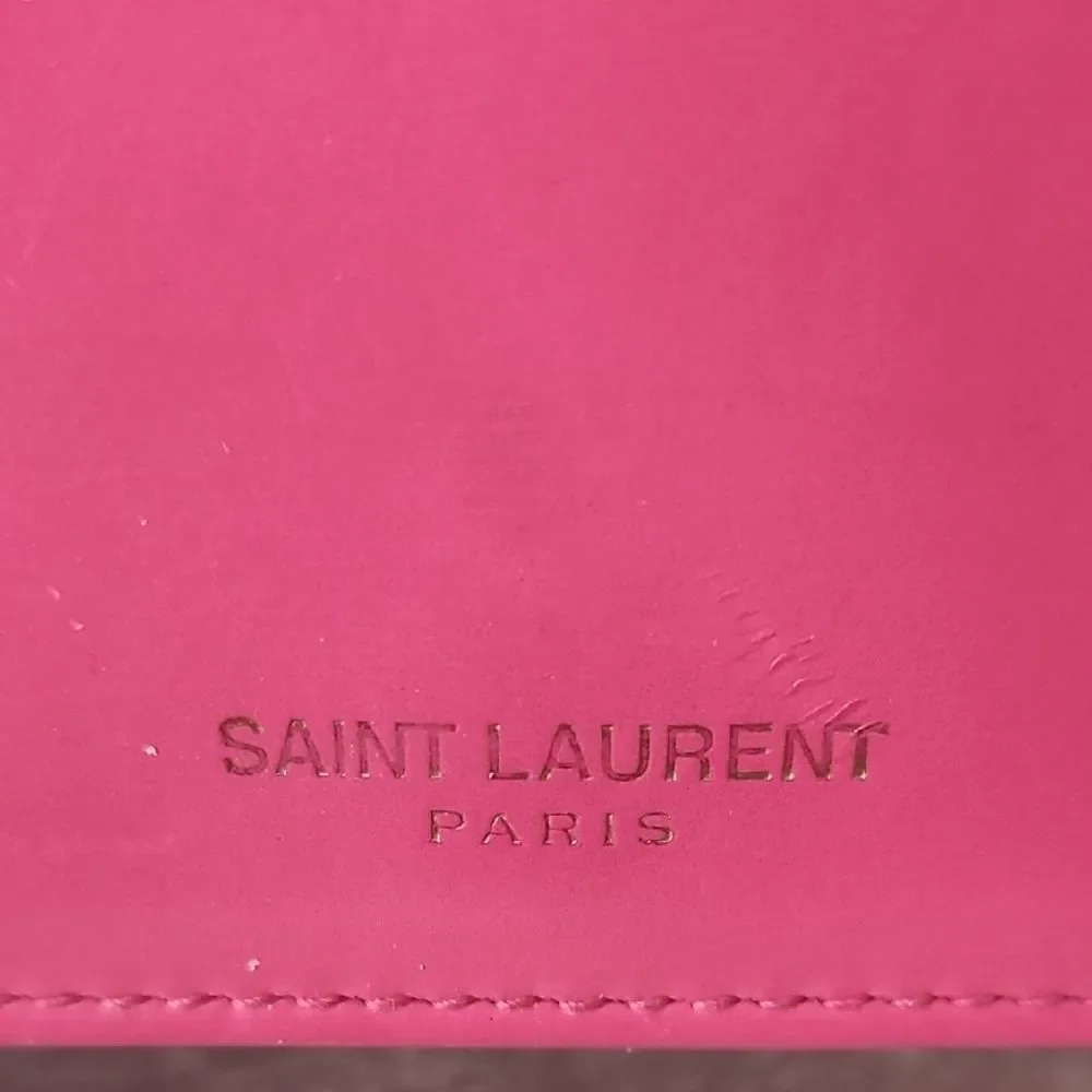Saint Laurent Vibrant Pink Clutch
